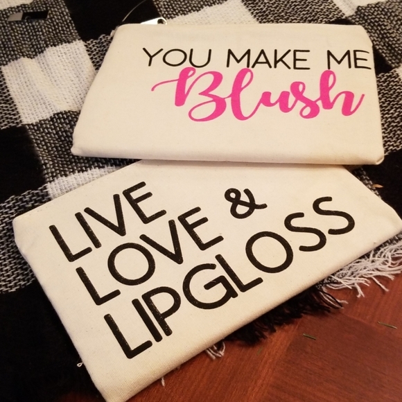 Handbags - Two canvas cosmetic bags